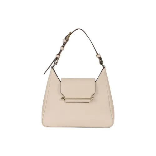 Strathberry Рельефная Телячья Кожа Сумка через плечо Женская Овсяный