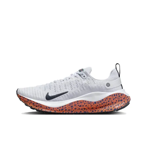 Nike InfinityRN 4 Slip Устойчивый к истиранию Низкий Топ Беговые кроссовки Женские Светло-серый