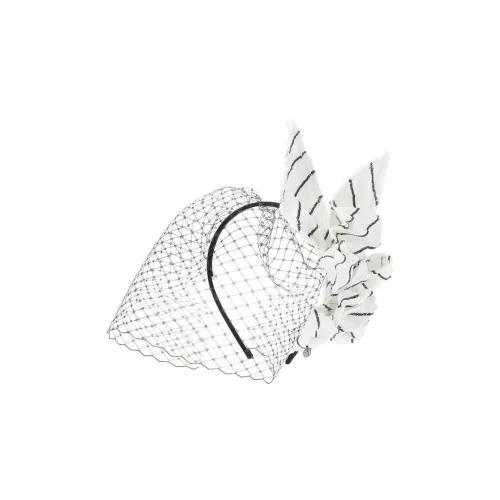 Maison Michel Linen Hair Accessories Women's White