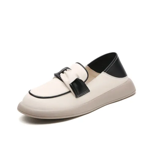 Reivanti Лоферы 2 см Женские Бежевые Черные