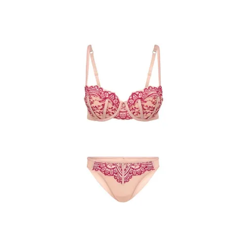 Victoria's Secret Paloma Бюстгальтер-балконет и комплект нижнего белья And PP женский персиковый желе