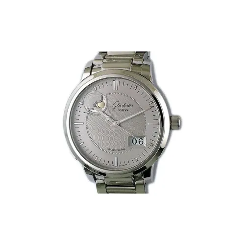 Glashütte Original Автоматический Механический Часы Мужские SENATOR 40,1 мм Серебряные