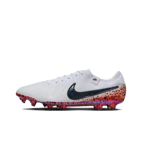 Nike Tiempo Legend 10 Противоскользящие устойчивые к истиранию футбольные бутсы для мужчин белые красные черные