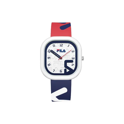FILA 6550 Collection Наручные часы Кварцевый механизм Силиконовый ремешок Белый циферблат Унисекс