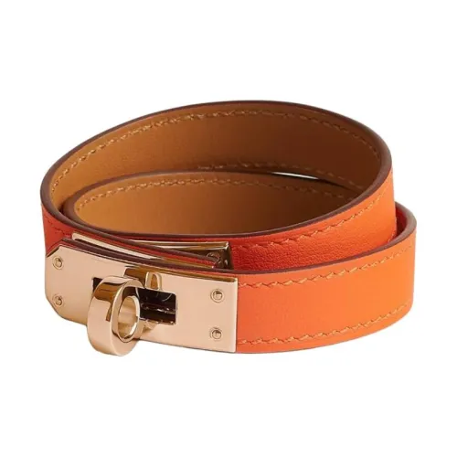 HERMES Телячья кожа Наручные повязки Женские Коричневый