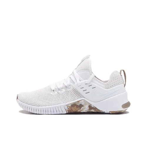 Nike Free Metcon Устойчивые к истиранию Низкие Кроссовки для тренировок Мужские Белые