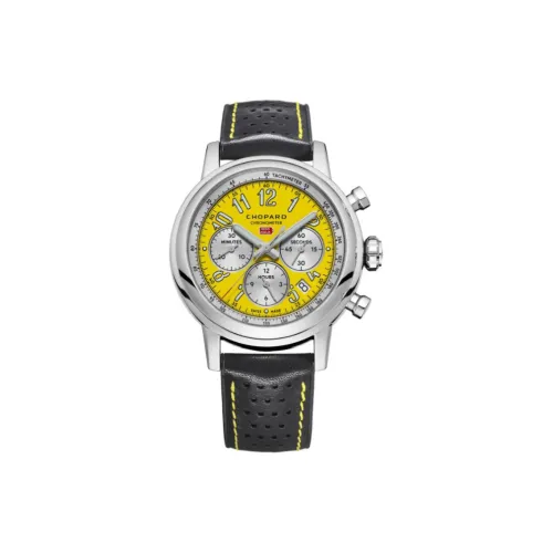 CHOPARD Автоматический Механический Часы Мужские из Коллекции MILLE MIGLIA, 42 мм, Желтые