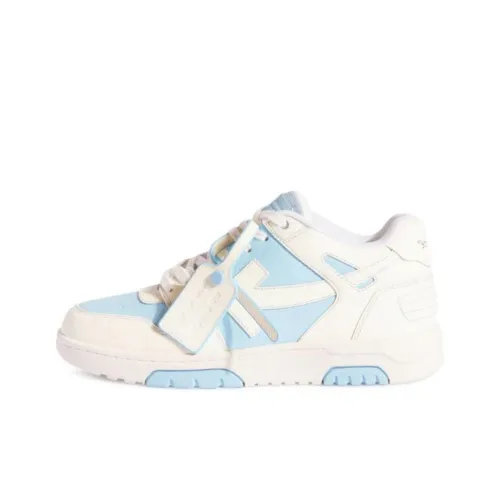 Off Белый Out Of Office Низкие Кроссовки для скейтбординга Женские Сине-белый