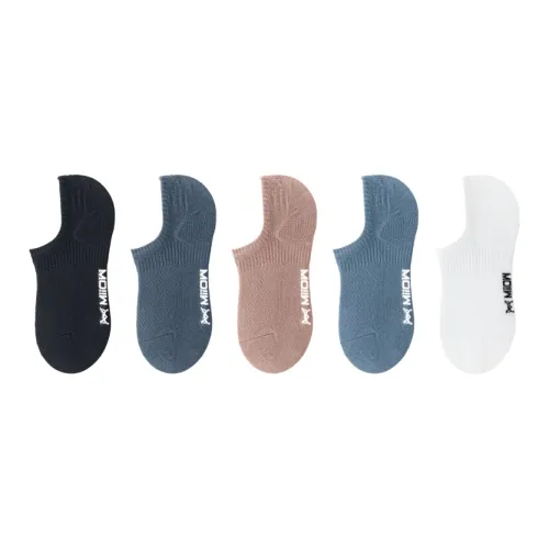 MIIOW No Show Носки Мужские упаковка из 5 пар