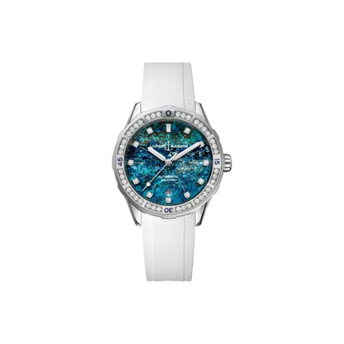 ULYSSE NARDIN Автоматический Механический Механизм Мужские Часы 39 мм Синий
