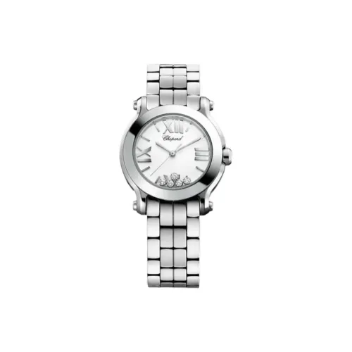 Chopard Кварцевый Movement Женские Часы HAPPY DIAMONDS 30MM Белые
