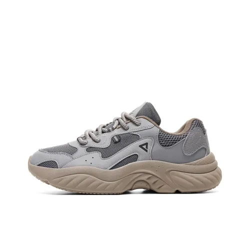 PEAK Low-Top Обувь для бега Silver Gray/Dark Gray Мужская