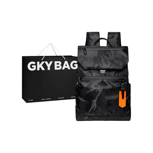 GKY Oxford Backpack Backpack Unisex Black Black Camouflage