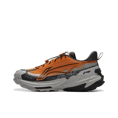 Лайнер Outdoor CF Tracing Yi Jie 2,0 Амортизация Низкий Топ Походная Обувь Унисекс Оранжевый Серый
