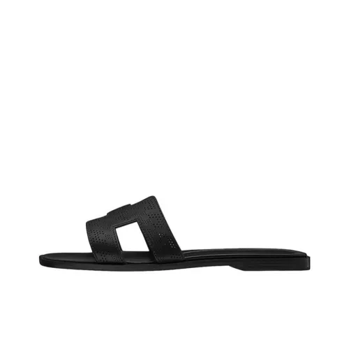 HERMES Oran Слипоны Женские Черный