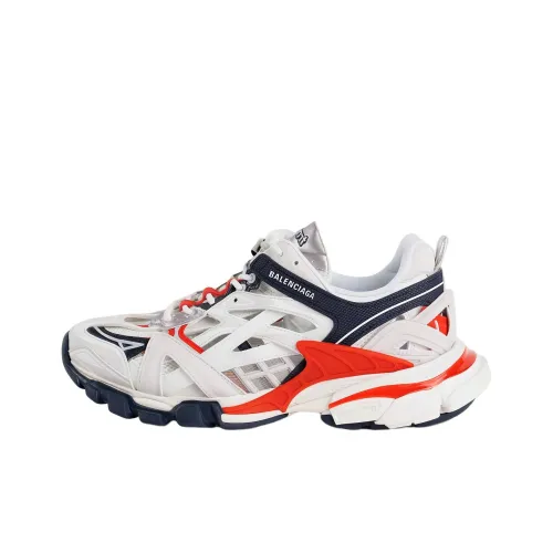 Balenciaga Track 2,0 Low Топ Толстоподошвенные кроссовки Мужской Серый синий красный