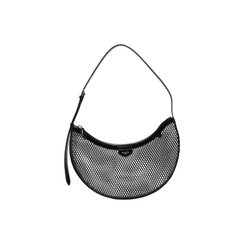 Alaia Телячья кожа с лакированной кожей сумка через плечо женская черная