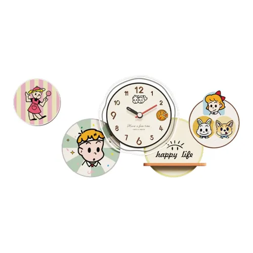 Meishida Sweeping Seconds Movement Унисекс Настенные часы Бежевый