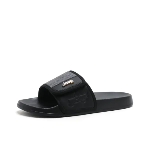 JEEP Мужские шлепанцы устойчивые к истиранию черные