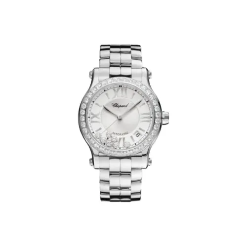 Chopard Автоматический Механический Movement Женские Часы HAPPY DIAMONDS 36 мм Серебряные