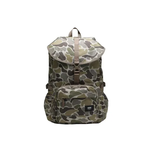 Vans Nylon Outdoor Альпинистский рюкзак Backpack Unisex Армейский зеленый