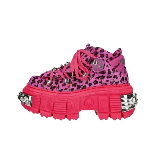 NEW ROCK Устойчивая к истиранию низкая повседневная обувь унисекс фуксия