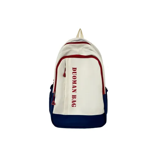 BAODIDAISHU Nylon Backpack Large Unisex White Gray Black Blue Pink BAODIDAISHU Нейлоновый рюкзак большой унисекс белый серый черный синий розовый