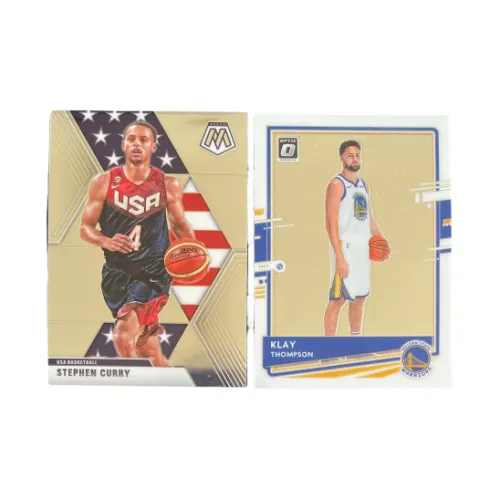 PANINI 2019 20 Звезда Карта Мозаика США Curry + 2021 OP Warriors Klay Thompson T Карта Пройдет Спортивные Карты 2 шт