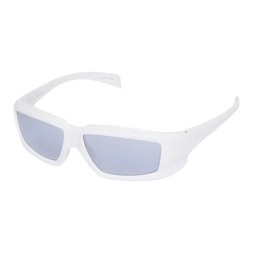 RICK OWENS совместный бренд RO Нейлон Инъекционный формованный Нерегулярная форма Солнцезащитные очки Унисекс Белый