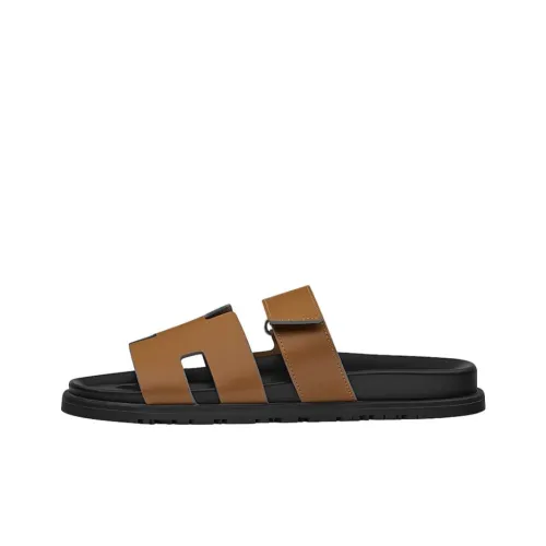 HERMES Chypre Слипоны Мужской Коричневый