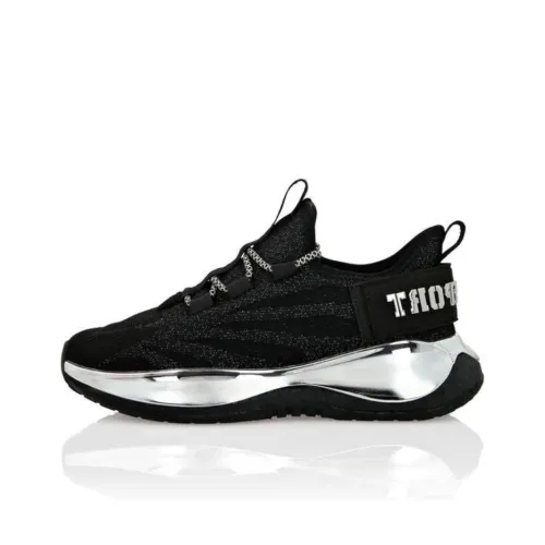 PLEIN SPORT Повседневный Низкий Топ Черный/Никель Унисекс