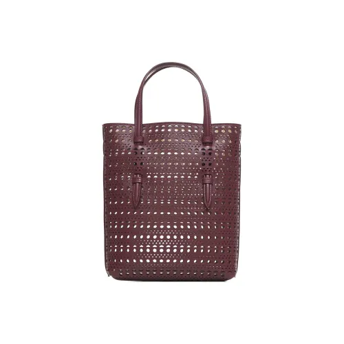 Alaia Телячья кожа Тоут Сумка Сумка для покупок Сумка Женская Гранат Красный