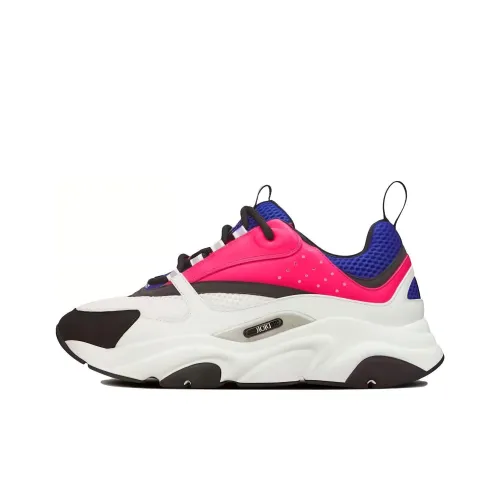 DIOR B22 Низкий Топ Повседневная Обувь Мужская Белый Фиолетовый