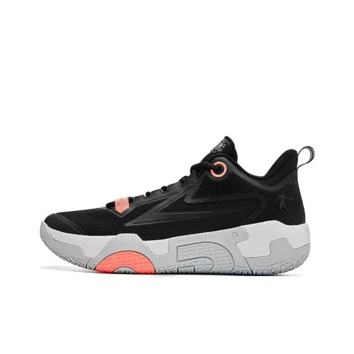 QIAODAN Баскетбольные кроссовки High Топ Черный Серый Розовый Мужской