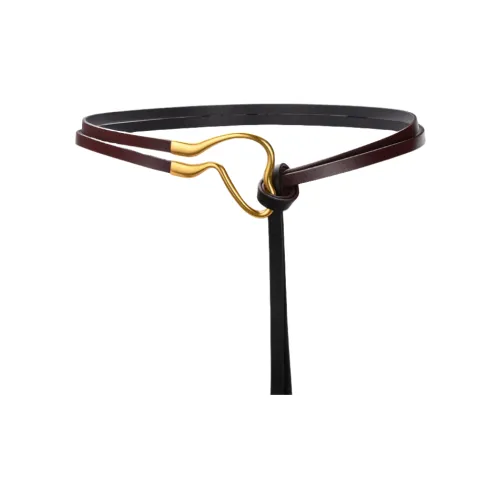 DIQIE Корейский стиль Натуральная кожа Тонкий Бизнес Костюмное платье с бантом Спилок коровья кожа Ремни Женское