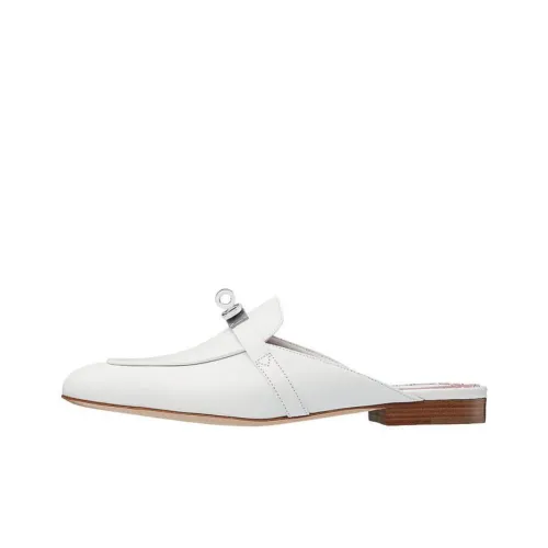 HERMES Домашние тапочки Женские Белые