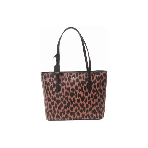 Kate Spade PVC Тоут Сумка Сумка для покупок Сумка на плечо Сумка Женская Красно-коричневый и Черный