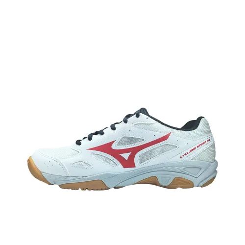 Кроссовки для тренировок Mizuno Cyclone Speed CN, низкий топ, белый и красный, унисекс