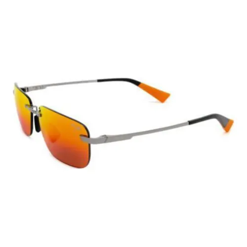 Maui Jim Титан Прямоугольные Солнцезащитные очки Мужские Серые