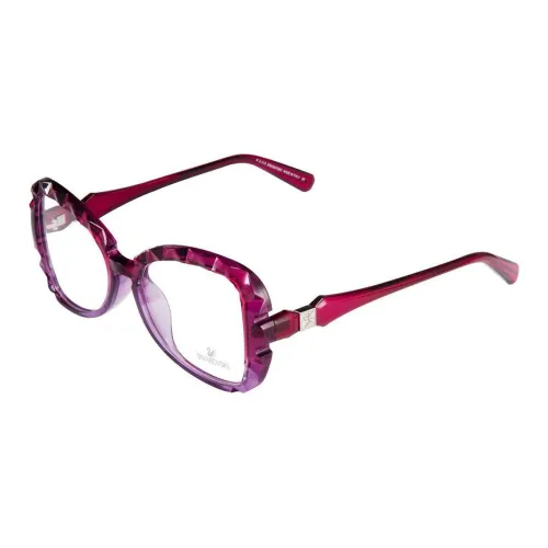 Swarovski Пластина And Металл Кристальный Бабочка Оправы для очков Унисекс Розово-красный