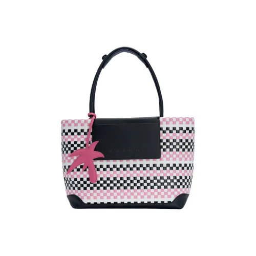 Karkki Лицевая коровья кожа большая вместимость сумка-тоут премиум соломенное плетение сумка для женщин большой размер женский розовый