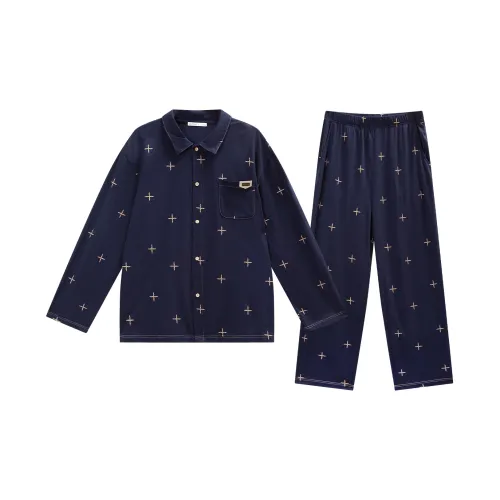 GUKOO Пижамный комплект Мужской Темно-синий