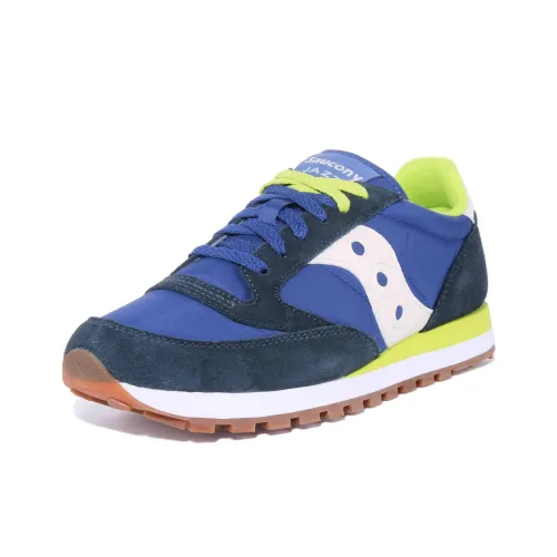 Saucony Jazz Original Slip-Resistant Abrasion-Resistant Low Top Повседневная обувь Мужская Синий Черный Белый