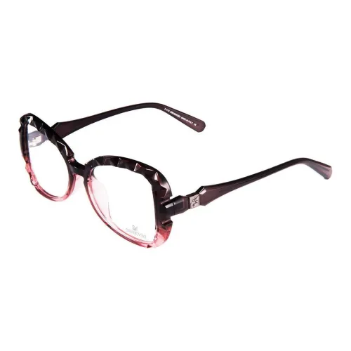 Swarovski Пластина And Металл Кристальный Бабочка Оправы для очков Унисекс Розовый кофе