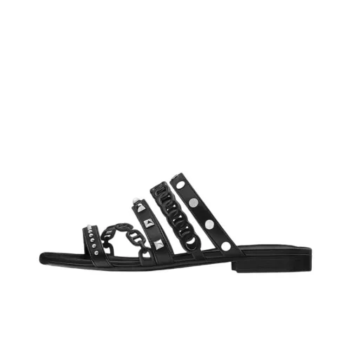 HERMES Amalfi Шлепанцы Женские Черные