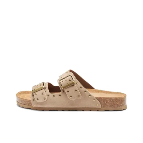 SCAROSSO Устойчивые к истиранию Слипоны Женские Бежевые