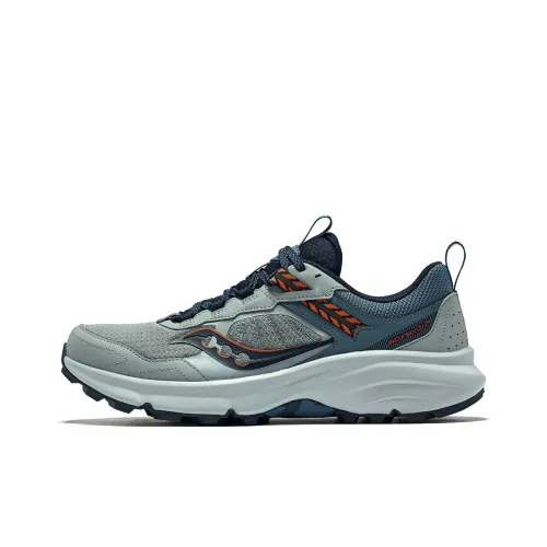 Saucony Excursion TR Hiking 17 Беговые кроссовки Низкий верх Серый Синий Мужской
