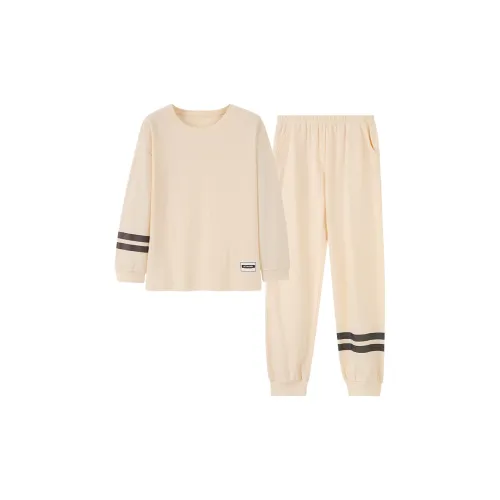 Chun Xi Pajama Комплект Женский Бежевый Абрикос