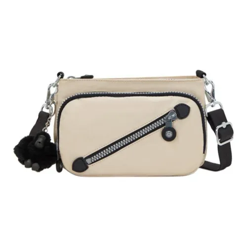 Kipling Полиамид и Нейлон Сумка через плечо Маленькая Женская Оригинальная Бежевая