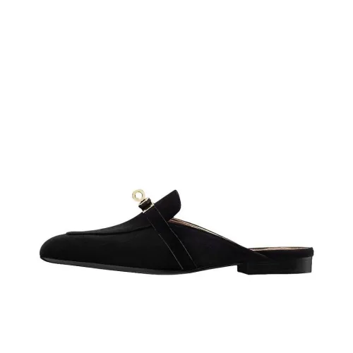 HERMES Домашние тапочки Женские Черные